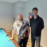 Joueurs du Billard Presqu’île Guérande lors de la compétition de billard américain à Saint‑Joachim