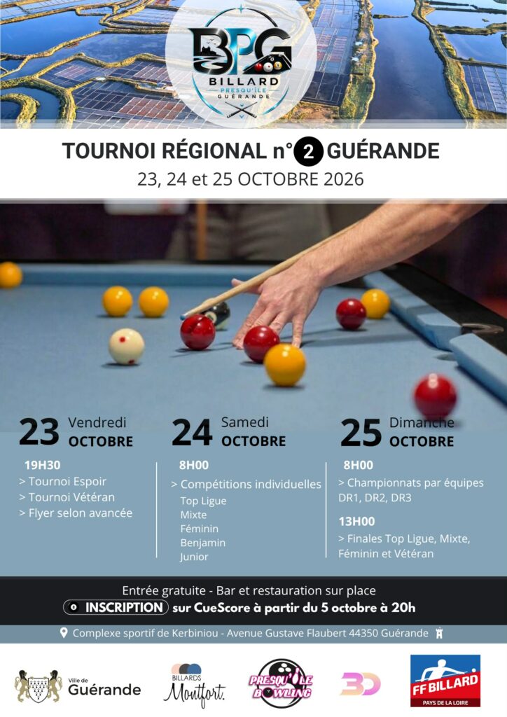 Tournoi Régional de Blackball 2026